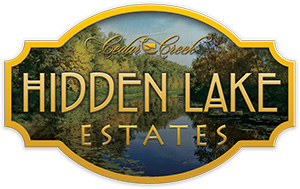 Hidden Lake Estates at Cedar Creek logo