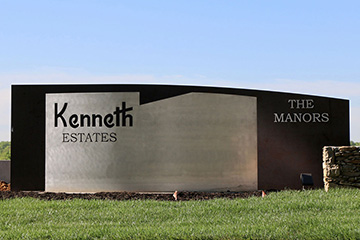 Kenneth Estates monument sign